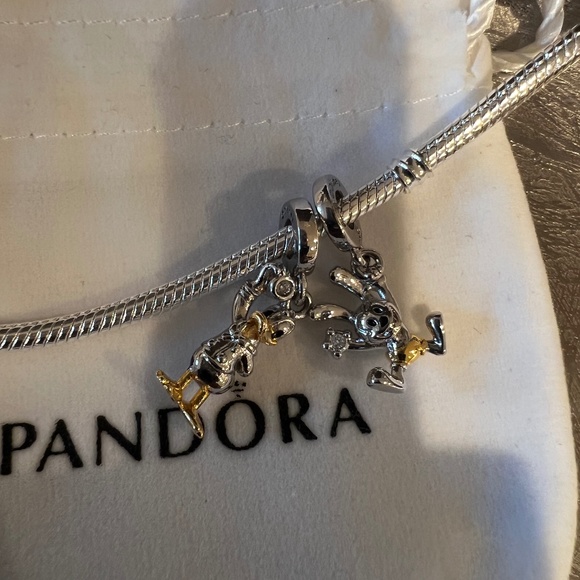Pandora Jewelry - Pandora Disney 100th Anniversary Donald Duck, Oswald,  Simba & Moments Bangle